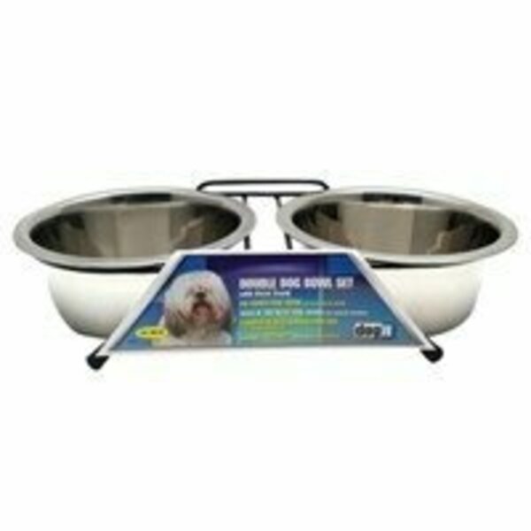 Dogit Ss Double Diner Dish Med, 25.3Oz 2296